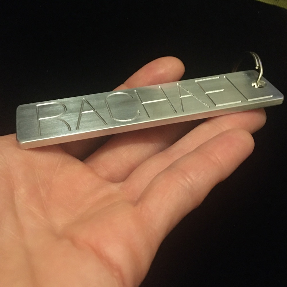 Metal Aluminum Alloy RACHAEL Keychain - Picture 3 of 6